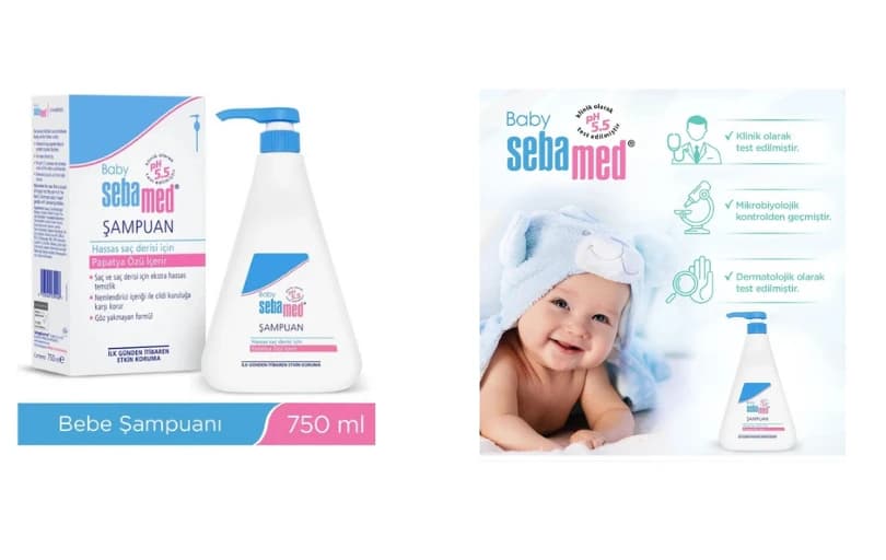 Sebamed Baby Ph 5.5 Formül Nemlendirici Etkili Papatya Özütlü Bebek Şampuanı 750 Ml 411tl