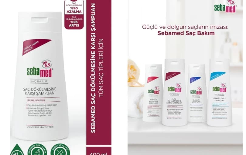 Sebamed Saç Dökülmesine Karşı Güçlendirici Etkili Şampuan 400 Ml 255₺ (2 Adet Alımda 229₺)