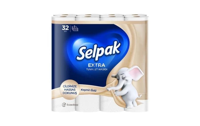 Selpak Extra Kaşmir Özlü 32'li Tuvalet Kağıdı 296 Tl