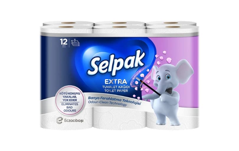 Selpak Tuvalet Kağıdı 12'li 100₺ 5 Adet Alımda Sepette Kuponla 395₺ / Adet 79₺