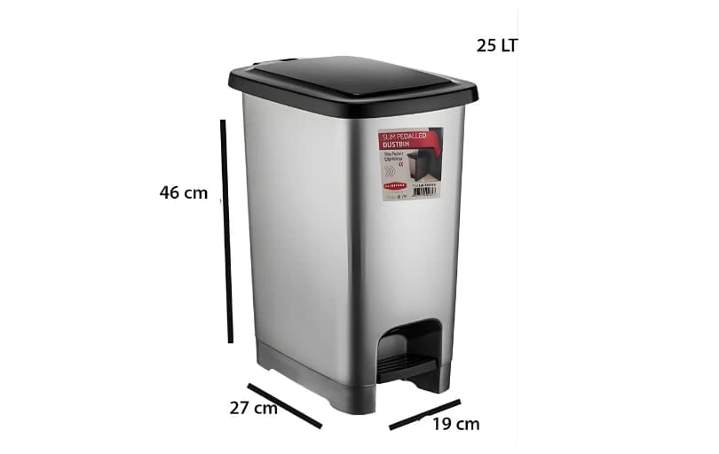 Şenyayla Slim Köşeli Plastik Çöp Kovası 25 Lt 345 TL( 6 Ayın En Düşük Fiyatı)