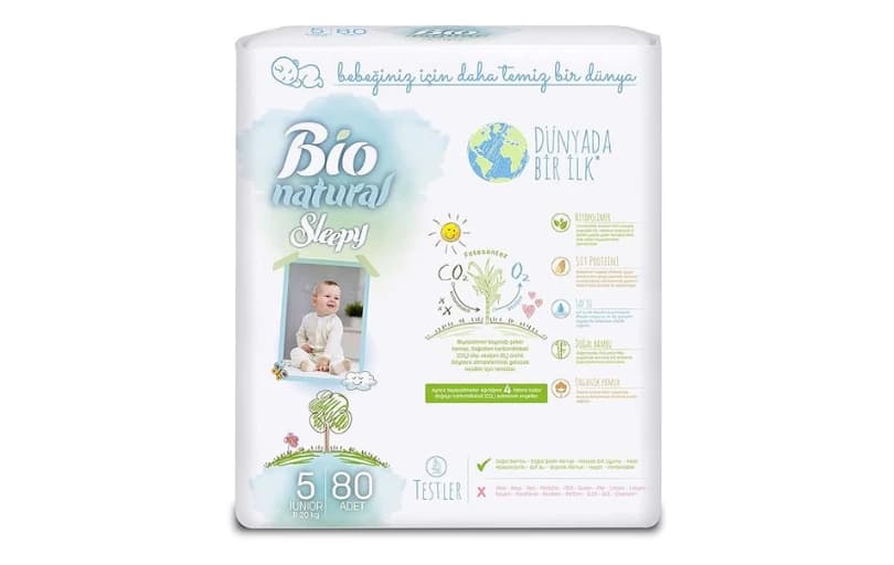 Sleepy Bio Natural Bebek Bezi 5 Numara Junior 80 Adet 266tl (6 Ayın En Düşük Fiyatı)
