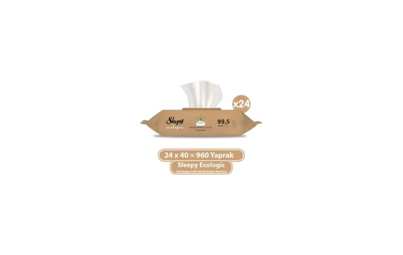 Sleepy Ecologic Islak Havlu 24'lü 1.045 Tl İle 6 Ayın En Düşüğü