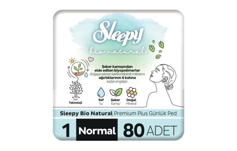 Sleepy Günlük Ped Normal 80 Adet 2'li Alımda 83 TL