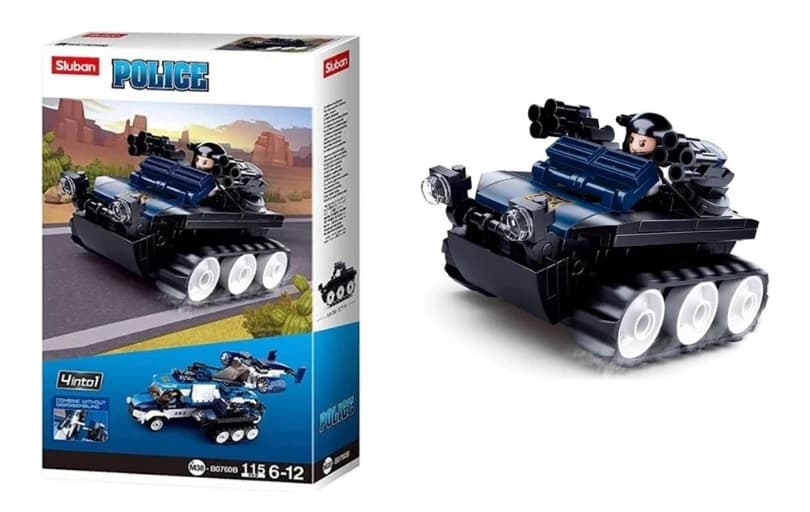 Sluban Police Armored Tank 195 TL