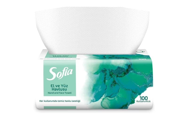 Sofia El ve Yüz Havlusu 100'lü 36 TL