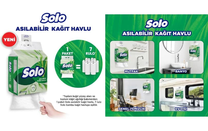 Solo Asılabilir Kağıt Havlu 2 AL 1 ÖDE