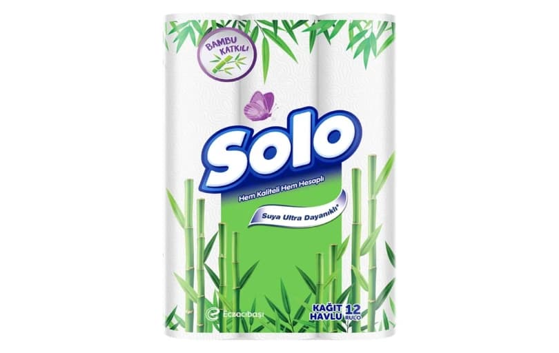 SOLO Bambu Katkılı Kağıt Havlu 12'li - 119 TL