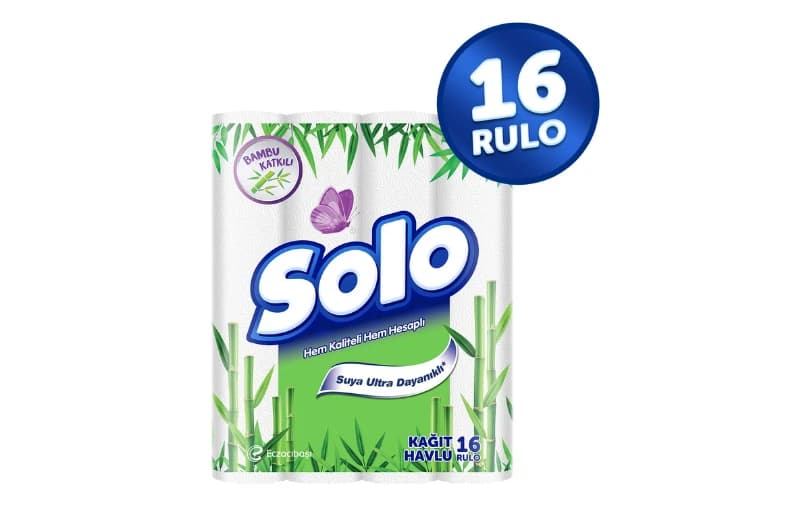 Solo Bambu Katkılı Kağıt Havlu 16’lı - 157 TL (5 Adet Alımda 127 TL)