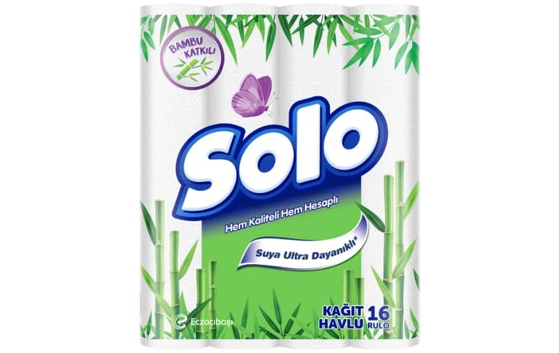 Solo Bambu Katkılı Kağıt Havlu 16’lı Sepette 242 Tl