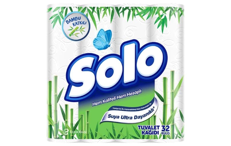 Solo Bambu Katkılı Tuvalet Kağıdı 32'li 209₺ (3 Adet Alımda 169₺)