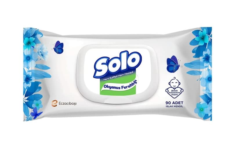 Solo Islak Havlu Okyanus Ferahlığı (90 Yaprak) 32 TL