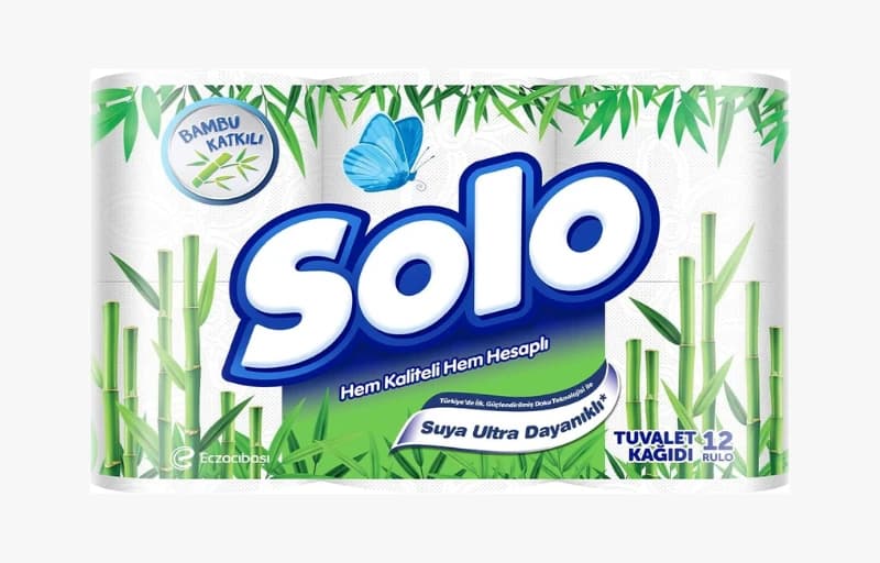 Solo Tuvalet Kağıdı Bambu Katkılı 12'Li 69 TL