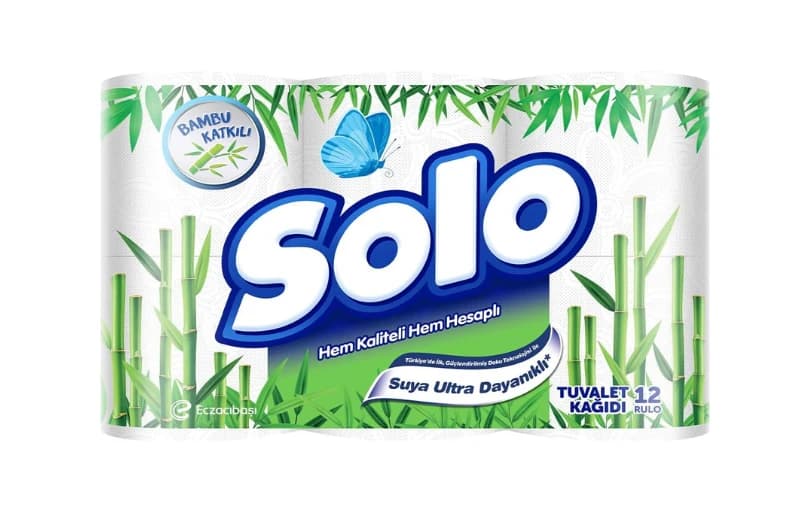 Solo Tuvalet Kağıdı Bambu Katkılı 12'li 77₺