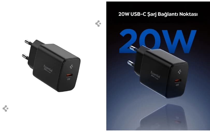 Spigen 20W Usb-C Mini Hızlı Şarj Alet 179 TL