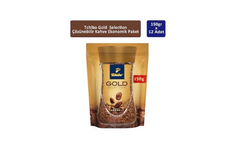 Tchibo Gold Çözünebilir Kahve 12 X 150 G 1.946tl (6 Ayın En Düşük Fiyatı)