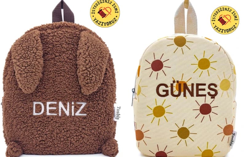 Tosbiş isme özel Çocuk Sırt Çantalarında Tek Fiyat 309 TL