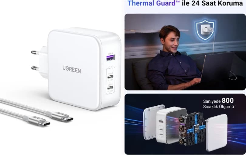 Ugreen 140W Şarj Aleti 999 TL (Dip Fiyat)
