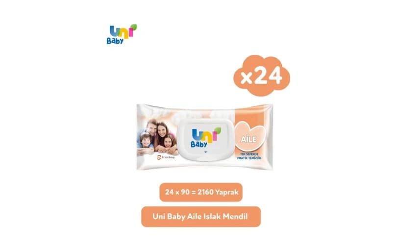 Uni Baby Aile Islak Mendil 24x90 İndirim Koduyla 505 Tl