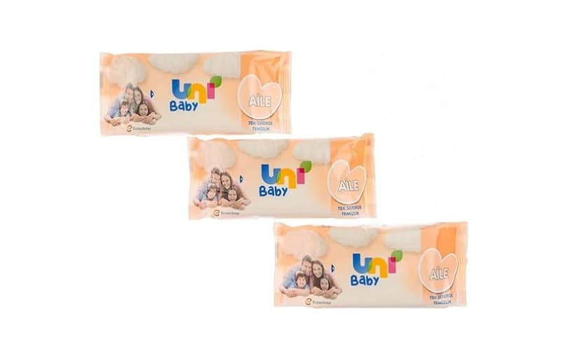 Uni Baby Aile Islak Mendil 3x52 156 Yaprak 52tl