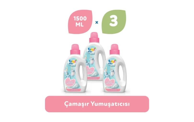 Uni Baby Çamaşır Yumuşatıcı 3'lü 4500 Ml 343tl