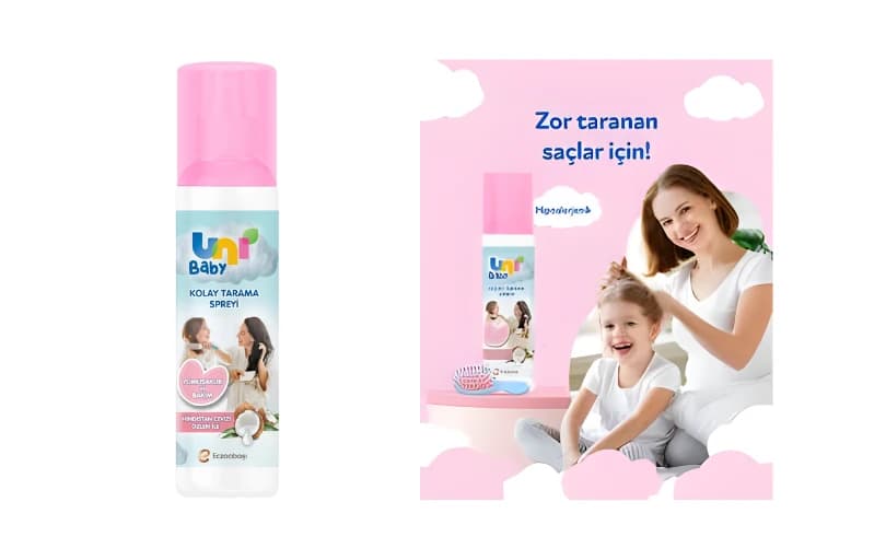 Uni Baby Kolay Tarama Spreyi 200 Ml 72₺