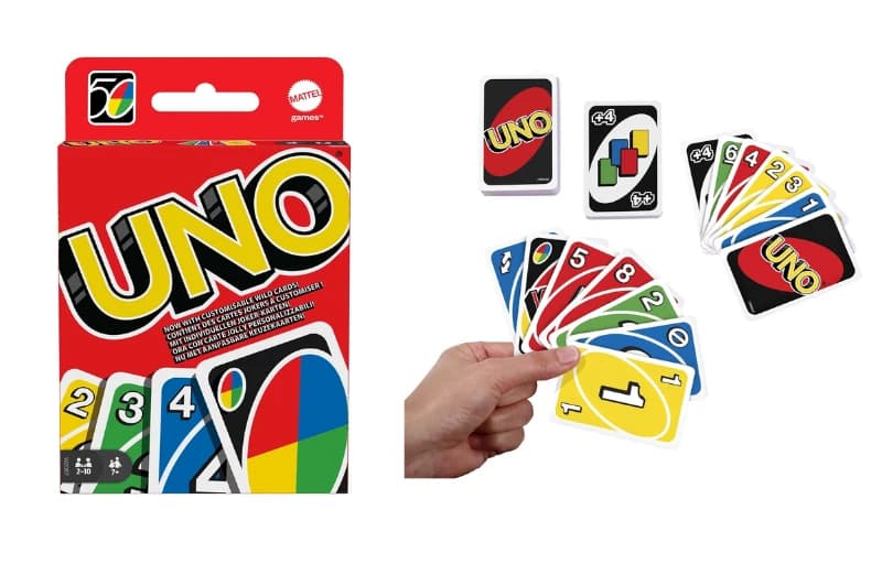 Uno Kartlar, Renk Ve Sayı Eşleştirmeli Klasik Kart Oyunu 40 TL