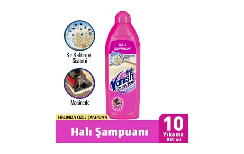 Vanish 850 Ml Halı Şampuanı Makinede Kullanım İçin Özel Kir Kaldırma Sistemi 143tl