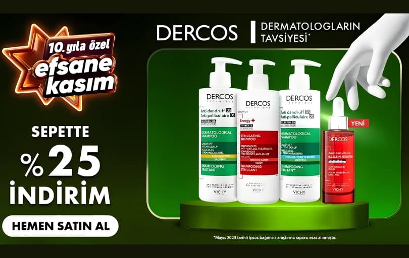 Vichy'de Sepette 25% Kasım İndirimi!+Tüm İndirimlere Ek 150 TL İndirim Kuponu!