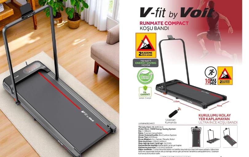 Voit Koşu Bandı Bandı Manuel Eğim Ayarlı Katlanabilir - 5.479 (6 Ayın En Düşüğü)
