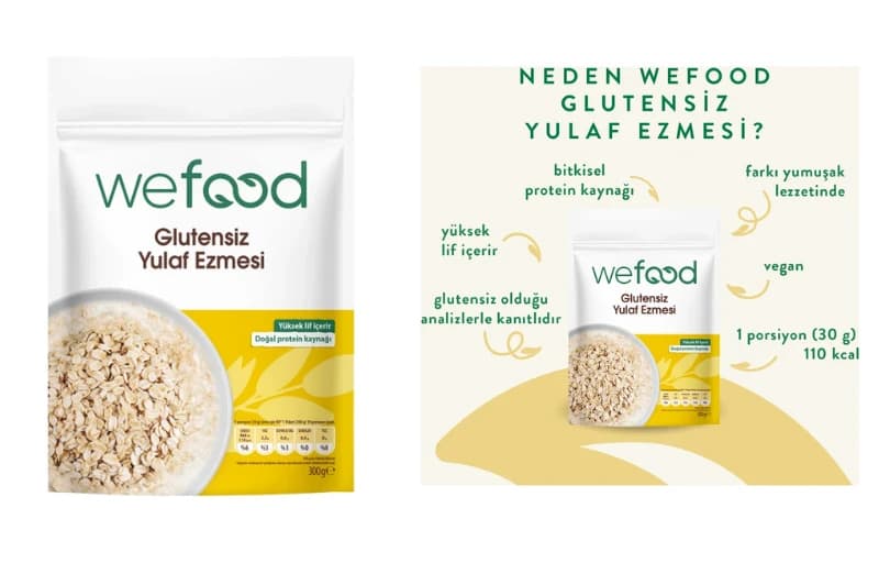 Wefood Glutensiz Yulaf Ezmesi 300 Gr 64tl