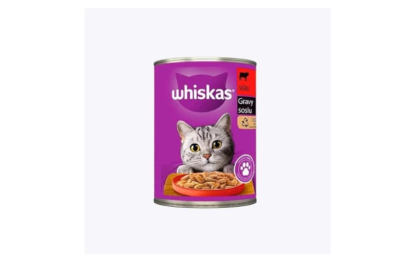 Whiskas Biftekli Konserve Kedi Maması 400 G 128tl