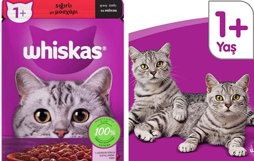 Whiskas Sığırlı Poşet Yaş Mama 85 G Tekli Paket 16₺