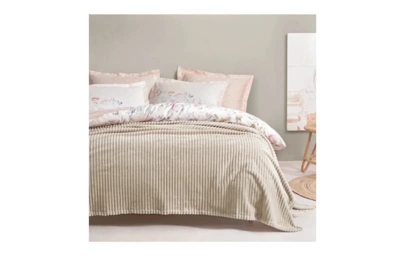 Yataş Holly Wellsoft Battaniye Çift Kişilik - Ekru 529tl