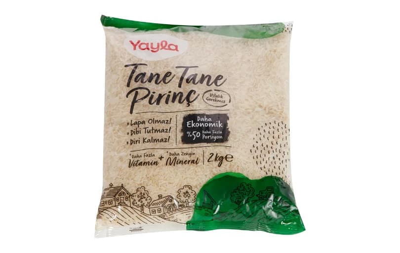 Yayla Tane Tane Pirinç 2 Kg 84 TL (Son 6 Ayın En Düşük Fiyatı ve Kargo Bedava )