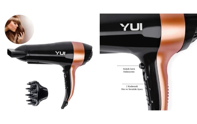 Yui 2 Kademeli Saç Kurutma Makinesi - 359 TL