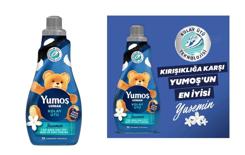 Yumoş Kolay Ütü Konsantre Yumuşatıcı 1200 Ml 110 TL