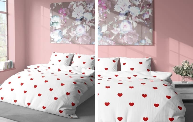 Zeynep Tekstil Kalp Desenli Pamuklu Çift Kişilik Nevresim Seti 269₺ (Kargo Bedava)