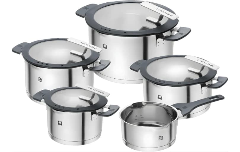 Zwilling'de Gülümseten Kasım Kampanyası 5 Parça Paslanmaz Çelik Tencere Seti 13.332,66 TL